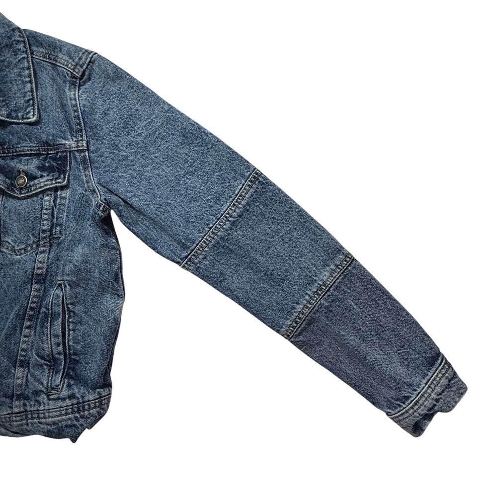 Free People We The Free Rumors Cropped Denim Jacket 100%Cotton Classic/Modern - Picture 4 of 16